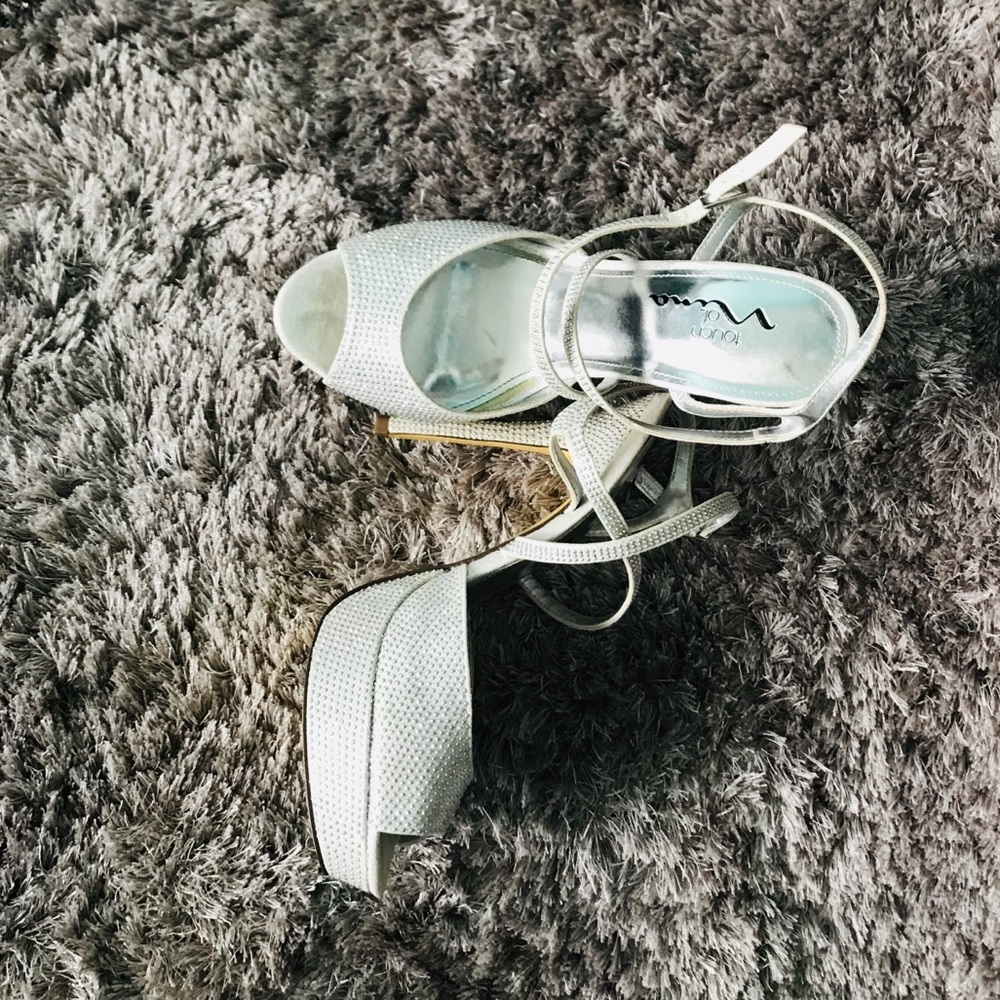 Platform wedding shoes